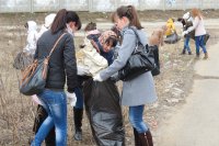 Студенты ЧГПУ им. И.Я. Яковлева помогли в уборке территории Ленинского района