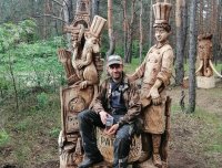 Евгений Акимов – организатор фестиваля резьбы по дереву бензопилой «Сурские лесные былины»